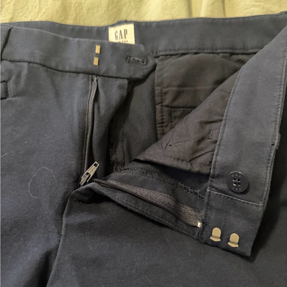 GAP Women's Navy skinny ankle Pants with Hook-and-Bar Waist